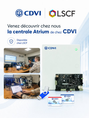 Présentation de la centrale Atrium CDVI dans nos locaux